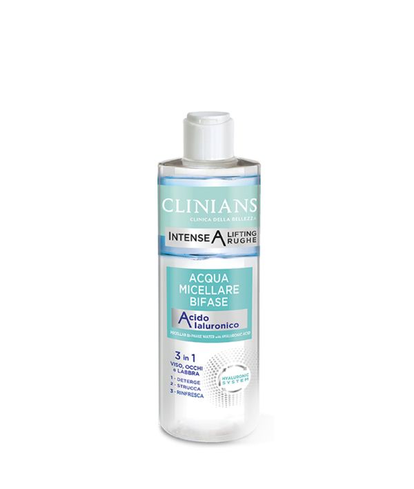 Apă micelară bifazică CLINIANS INTENSE A cu acid hialuronic 400 ml