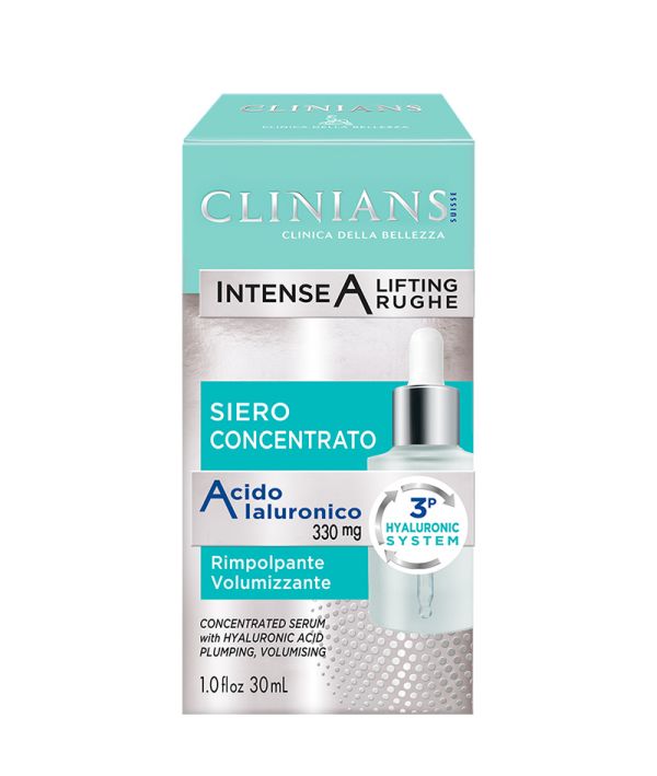 Ser concentrat CLINIANS INTENSE A cu acid hialuronic pur 100% 30 mil